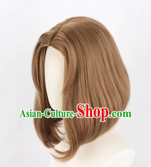 The Fifth Identity Supervisor Madam Red Skin Blood Banquet Mixed Brown Animation Cosplay Wig