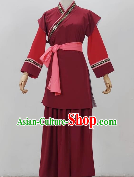 Drama Huadan Village Girl Costumes Yue Opera Huangmei Opera Performance Costumes Fujian Opera Gezi Opera Country Girl Local Opera Costumes