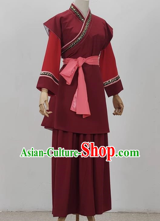 Drama Huadan Village Girl Costumes Yue Opera Huangmei Opera Performance Costumes Fujian Opera Gezi Opera Country Girl Local Opera Costumes