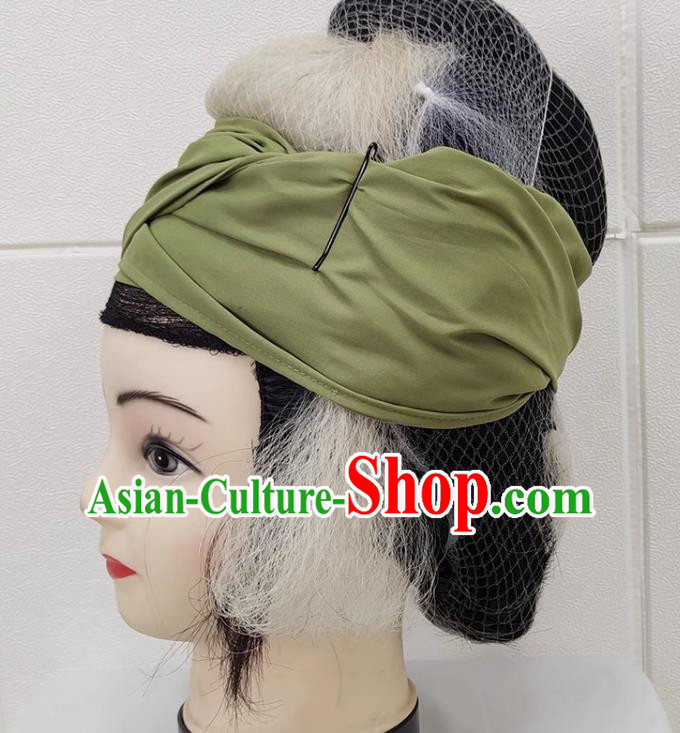 Drama Lao Dan Headgear Costumes Yue Opera Huangmei Opera Costumes Fujian Opera Gezi Opera Kudan Tsing Yi Headgear