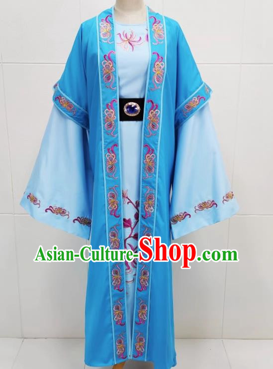 Blue Drama Costumes Ancient Costumes Local Ethnic Operas Yue Opera Huangmei Opera Costumes Desert Prince Pair Wearing Niche Vests