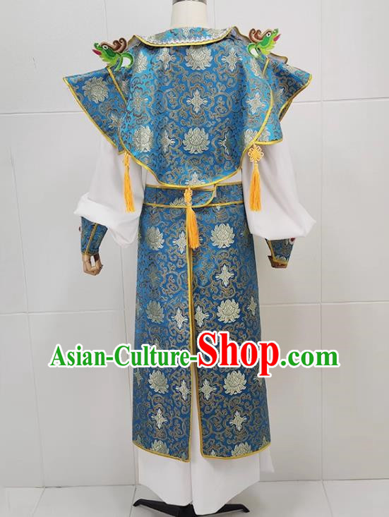 Blue Drama Big Sleeved Xiaosheng Clothes Ancient Costumes Yue Opera Huangmei Opera Costumes Taiwan Costumes Local Ethnic Opera Costumes