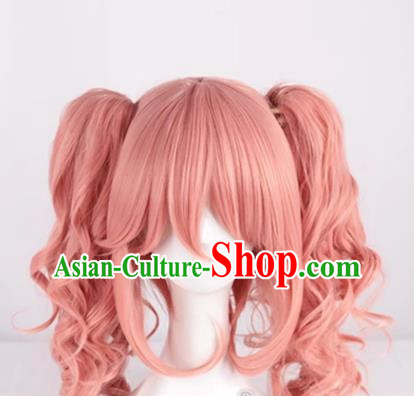 Tamamo Mae FGO Tamamo Cat Fate Double Ponytail JK Uniform Cosplay Wig