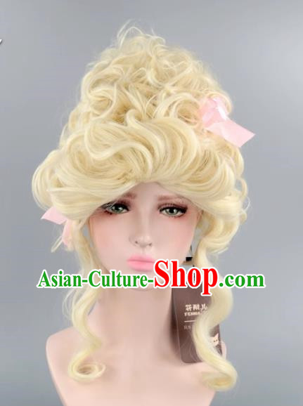 Milk Platinum French Aristocratic Queen Queen Queen Marietta Palace Wig