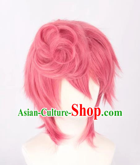 JOJO Bizarre Adventure Golden Wind Rose Pink Trish Una Cosplay Wig