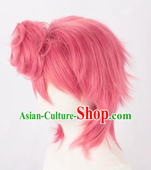 JOJO Bizarre Adventure Golden Wind Rose Pink Trish Una Cosplay Wig