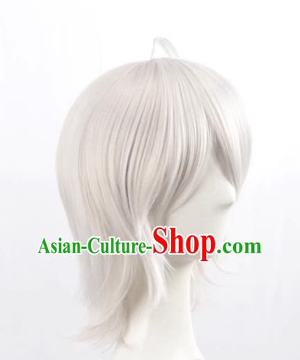 Fate Grand Orde Fgo Joan Of Arc Short Hair Silver White Cos Wig