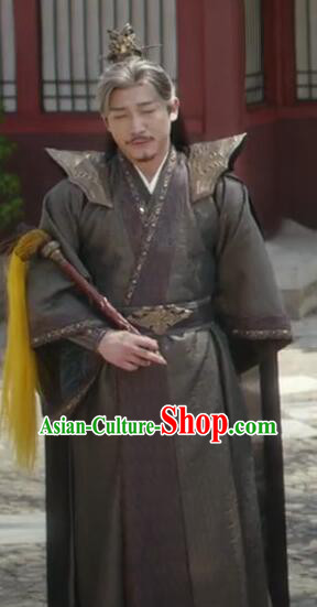 China Ancient Guard Commander Costumes TV Series Mysterious Lotus Casebook Martial Arts Master Xuanyuan Xiao Replica Clothing
