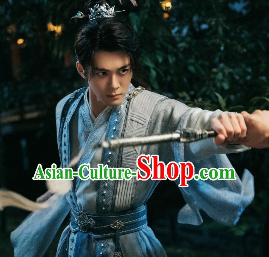 China Ancient Swordsman Costumes TV Series Mysterious Lotus Casebook Young Hero Fang Duobing Replica Clothing