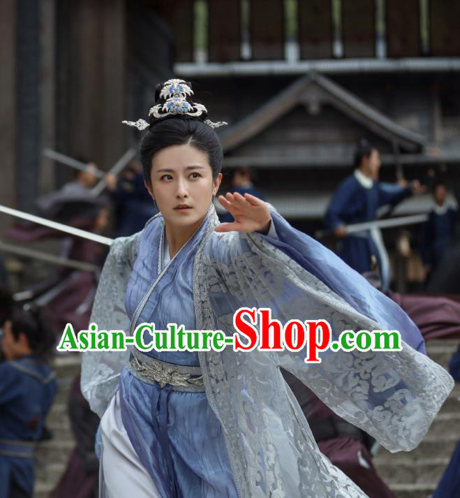 China Ancient Chivalrous Woman Costumes TV Series Mysterious Lotus Casebook Matriarch He Xiaohui Clothing