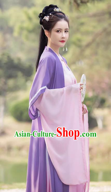 China Song Dynasty Female Replicate Clothing Traditional Hanfu Fairy Dress Ancient Princess Clothing