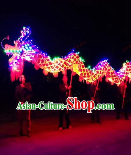 Chinese Traditional Lantern Festival Dragon LED Prop New Year Dragon Dance Costume Competition Dragon Head