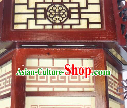 Handmade Wood Lamp China Classical Palace Lantern New Year Lantern