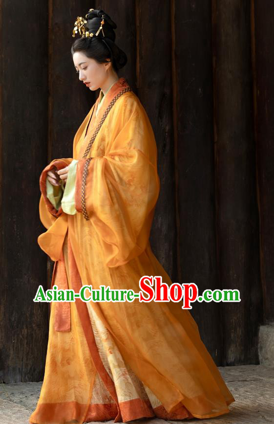 China Traditional Hanfu Dresses Ancient Palace Lady Clothing Jin Dynasty Court Empress Costumes