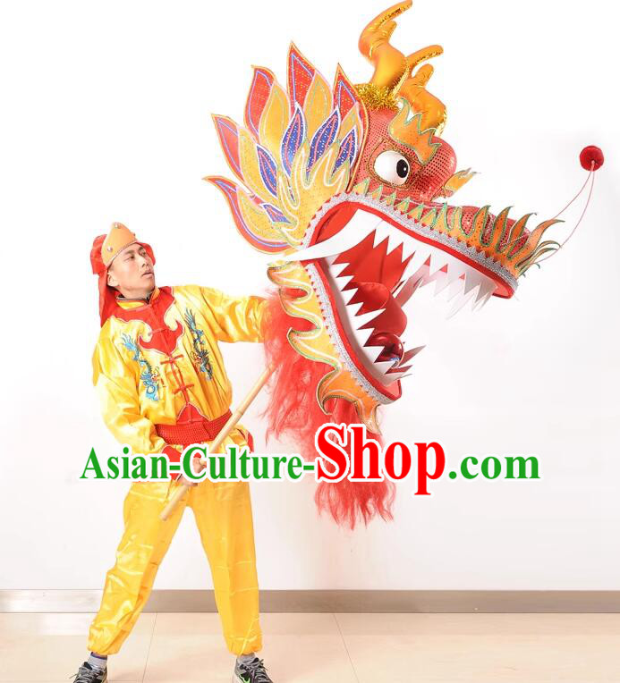 Top Handmade Dragon Head China New Year Dragon Dance Prop Giant Dragon Head