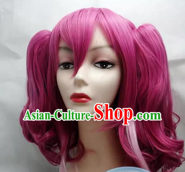 Yu Gi Oh ARC V COS Hiiragi Yuzu COSPLAY Fake Hair Wig Custom Made