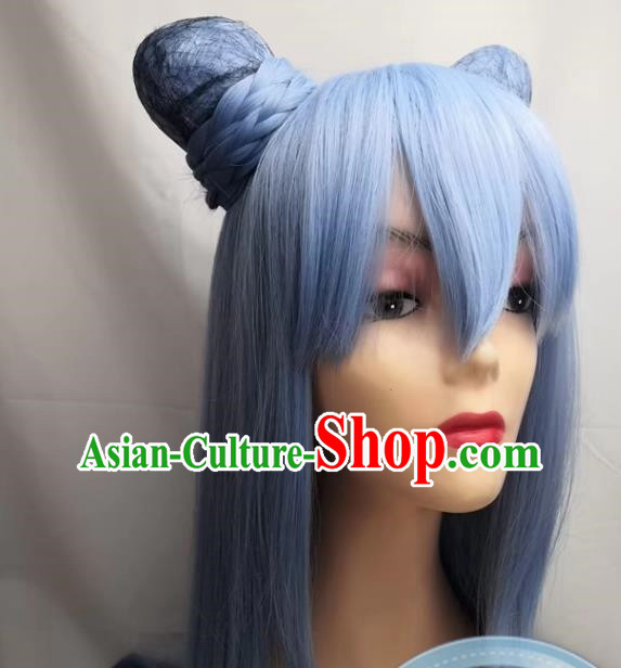 Cosplay Fake Hair Virtual Vtuber Inuyama Tamaki Hair Bag Maruko Custom Made Wig