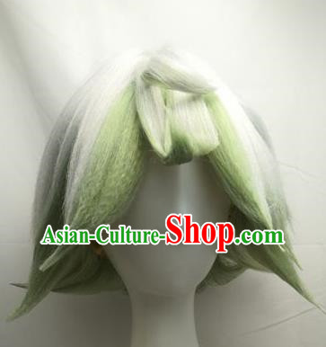 Cosplay Wig Set Plushka COS From The Abyss Two Color Highlight Dyed Short Custom Fake Hair