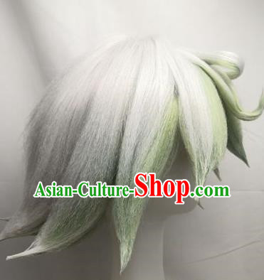 Cosplay Wig Set Plushka COS From The Abyss Two Color Highlight Dyed Short Custom Fake Hair