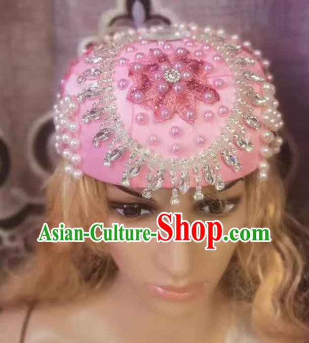 China Xinjiang dance hat accessories Maixi Lapu Uyghur domed pearl hat