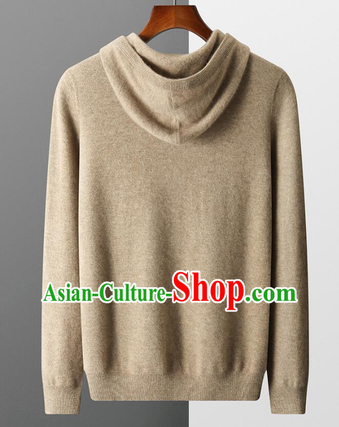 Top Grade Sweater Men Winter Woolen Knitted Sweater Hoodie Jacket