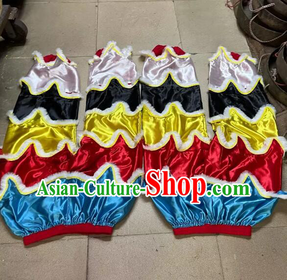 China Hakkas Lion Dance Costumes Top 2 Qilin Pants Handmade Kylin Dance Pants Complete Set