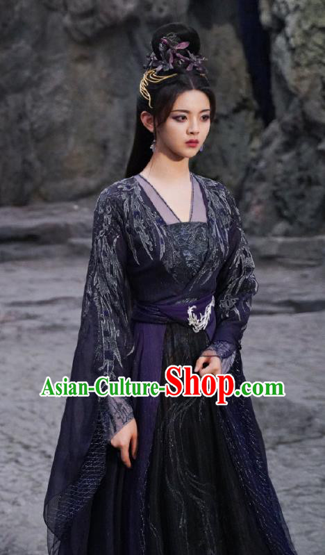 Romance Drama The Journey of Chong Zi China Ancient Fairy Costumes Traditional Demon Queen Hanfu