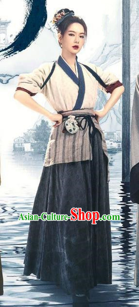 Drama Under The Microscope Feng Biyu Costumes Ancient Chinese Ming Dynasty Woman Shopkeeper Clothing