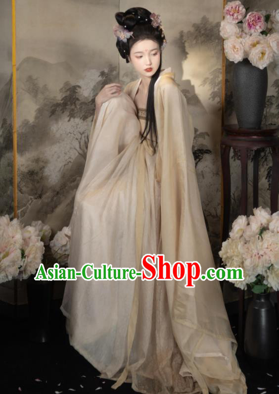 Chinese Traditional Hanfu Clothing Tang Dynasty Princess Garment Costumes Ancient Goddess Dresses