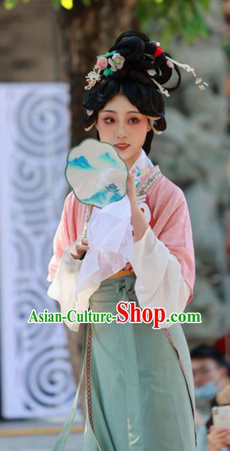 Chinese Traditional Hanfu Dresses Song Dynasty Palace Empress Clothing Ancient Royal Princess Garment Costumes