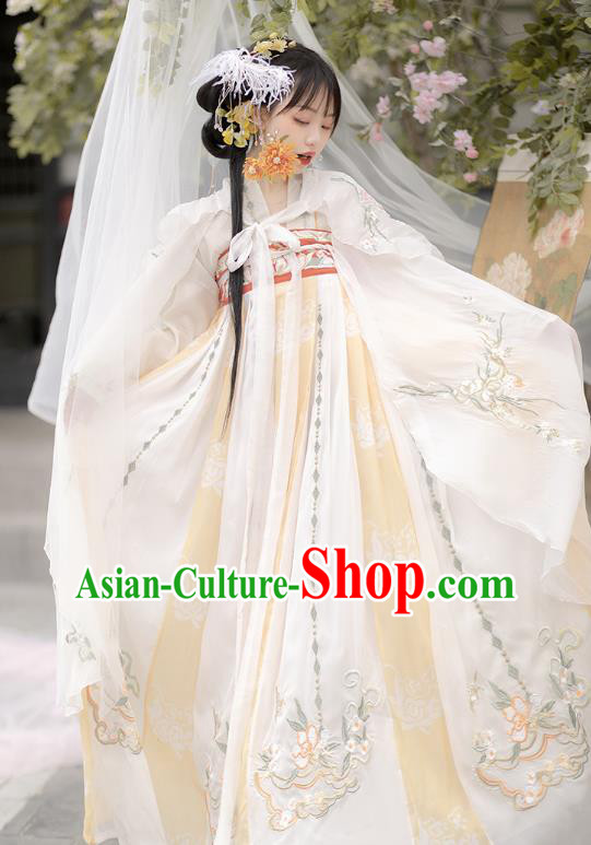Chinese Traditional Hanfu Dresses Ancient Fairy Clothing Tang Dynasty Royal Princess Costumes