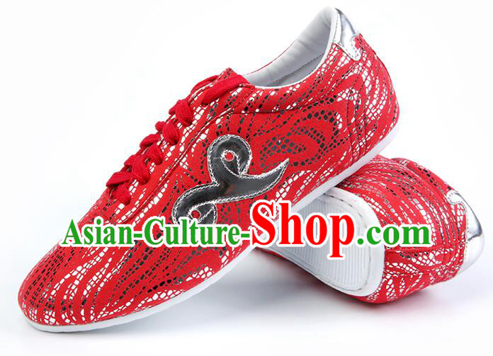 Professional Martial Arts Shoes Wushu Competition Red Shoes Chinese Kung Fu Shoes