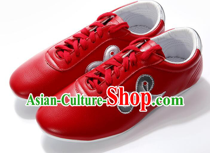 Professional Tai Chi Shoes Chinese Wushu Competition Red Shoes Kung Fu Performance Shoes