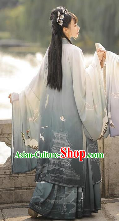 Chinese Traditional Hanfu Dresses Wei Dynasty Princess Clothing Ancient Young Beauty Garment Costumes