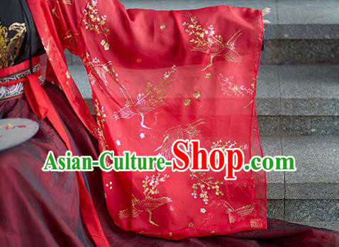 Chinese Tang Dynasty Young Woman Clothing Wedding Hanfu Dresses Ancient Palace Princess Garment Costumes