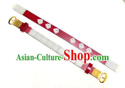 Chinese Ancient Hanfu Belts Traditional Leather Waistband Song Dynasty Belt for Men
