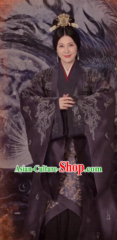 Chinese Ancient Royal Queen Clothing TV Series Love Like The Galaxy Dress Han Dynasty Empress Garment Costumes