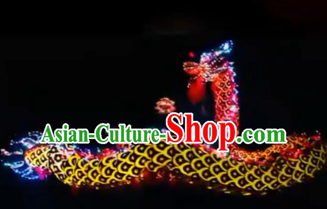 Chinese Luminous LED Lamps Dragon Dance Costumes Props for - People