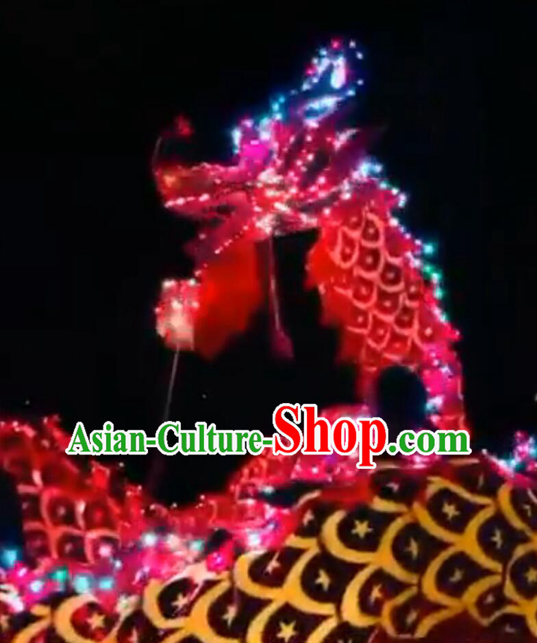 Chinese Luminous LED Lamps Dragon Dance Costumes Props for - People