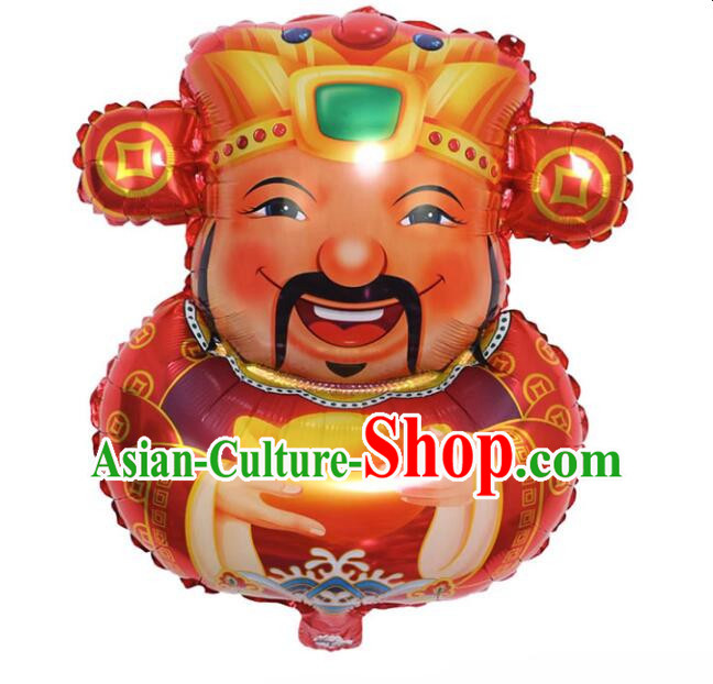 Chinese Opera God of Wealth Balloon New Year Mylar Balloon