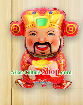 Chinese New Year Mylar Balloon Opera God of Wealth Balloon