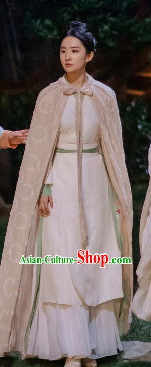 Chinese TV Series A Dream of Splendor Zhao Pan Er White Dresses Song Dynasty Chivalrous Lady Historical Costumes Ancient Young Woman Clothing