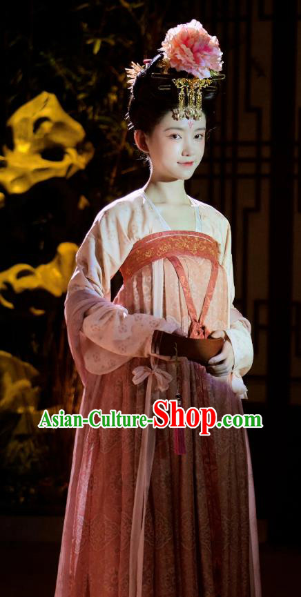 Chinese Drama A Dream of Splendor Hanfu Dresses Tang Dynasty Historical Costumes Ancient Noble Lady Clothing