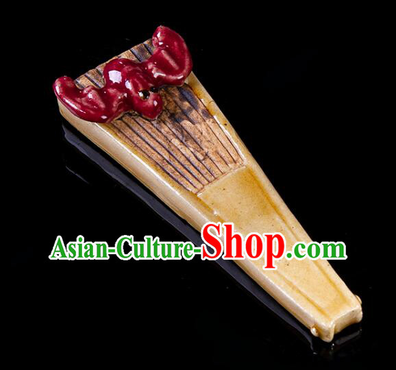 Chinese Ceramics Zhong Kui Statue Bringing Blessings To Hall Hand Made Shi Wan Artistic