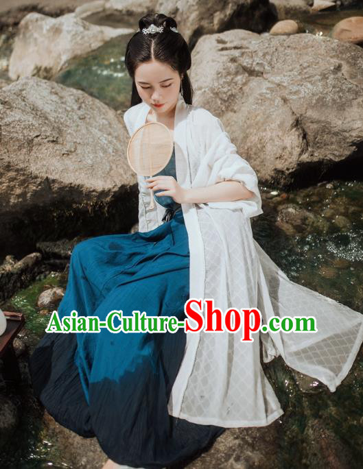 Chinese Handmade Hanfu Dresses Song Dynasty Female Costumes Ancient Young Lady Clothing