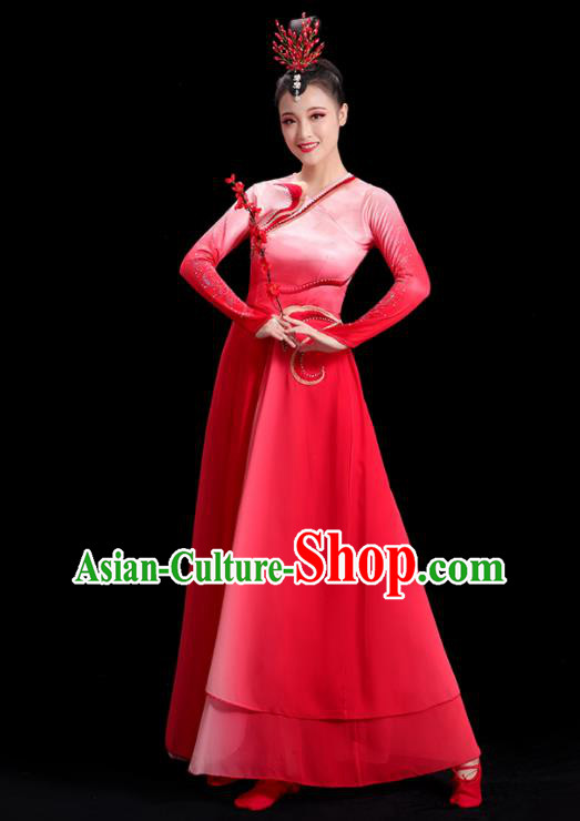 China Waist Drum Dance Fashion Folk Dance Clothing Women Group Stage Show Uniform Yangko Dance Costume