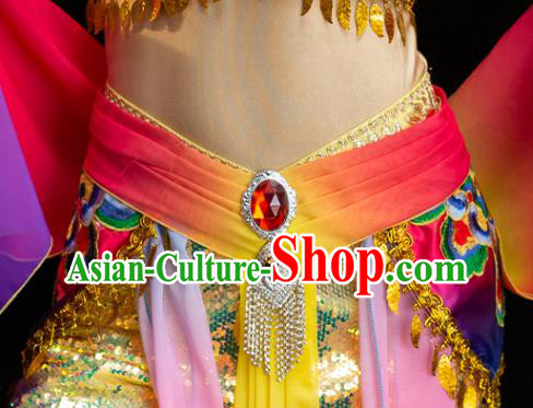 China Classical Dance Clothing Dunhuang Flying Apsaras Dress Women Group Show Costume