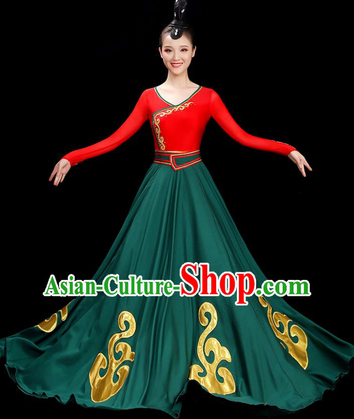 China Classical Dance Dress Women Group Show Costume Opening Dance Clothing