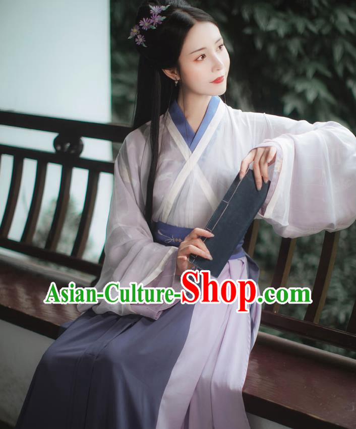 China Jin Dynasty Princess Clothing Traditional Woman Hanfu Set Ancient Female Swordsman Costumes