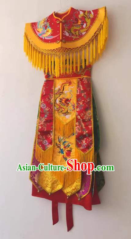 China Fiesta Parade Costumes Nuo Opera Er Lang God Clothing Embroidered Folk Dance Garments
